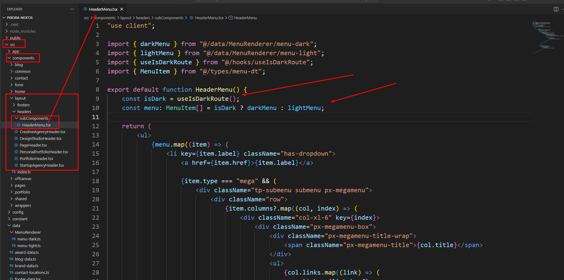 Header Rendering